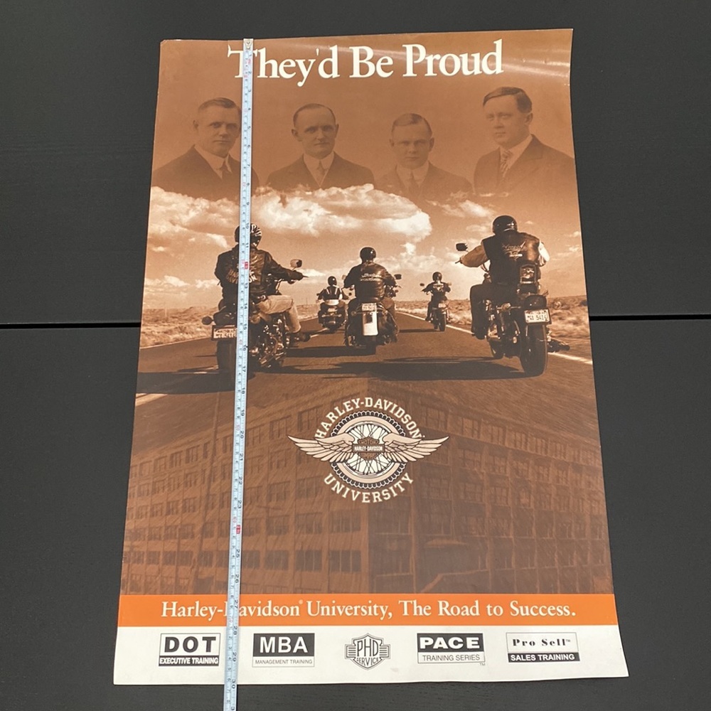 Harley-Davidson University Founders Poster “They’d Be Proud” - Picture 2 of 6